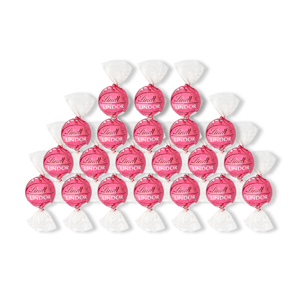 LINDOR Trufa Morango e Creme 262g | Lindt